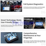 XTOOL D6  Car Diagnostic Tools All System 15 Functions
